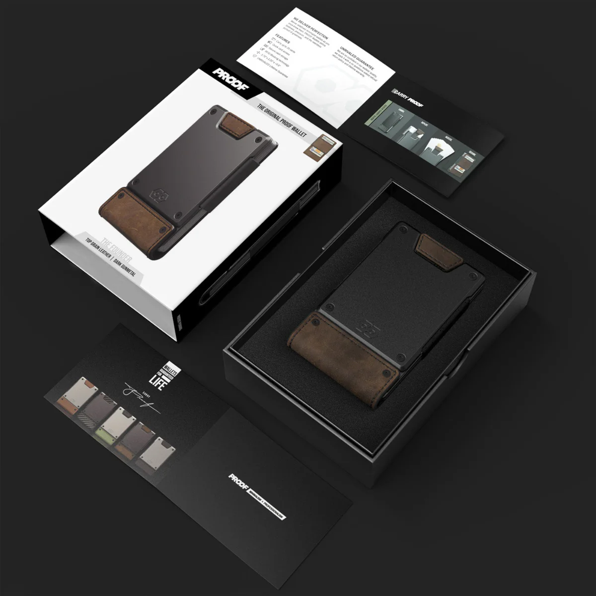 PROOF Wallet | The Everglade | Black Full Grain Crocodile Leather & Dark Gunmetal - Image 5