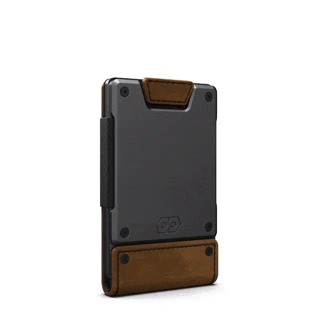 PROOF Wallet | The Founder | Top Grain Bomber Leather & Dark Gunmetal - Image 9